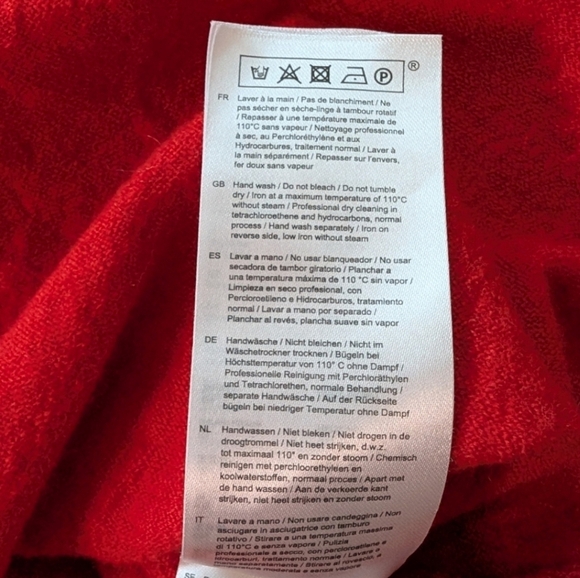 Maje Manilou Tie-Front Wool Cardigan Bright Red Button Up Women's size 3 Large - Picture 9 of 11